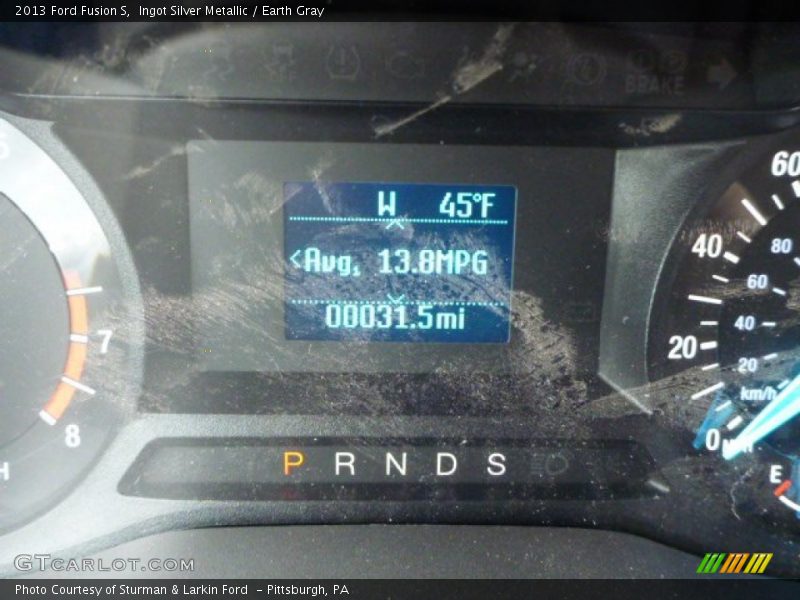 Ingot Silver Metallic / Earth Gray 2013 Ford Fusion S