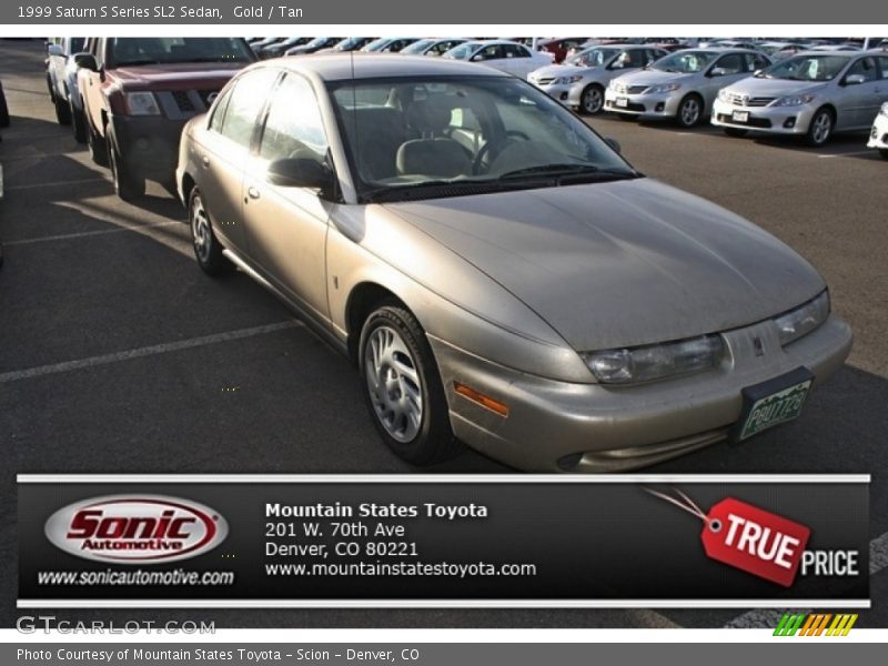 Gold / Tan 1999 Saturn S Series SL2 Sedan