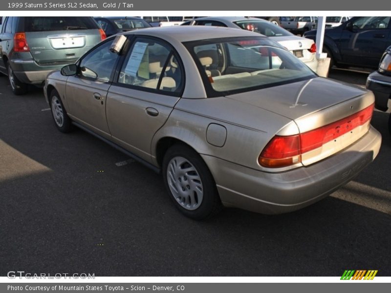 Gold / Tan 1999 Saturn S Series SL2 Sedan