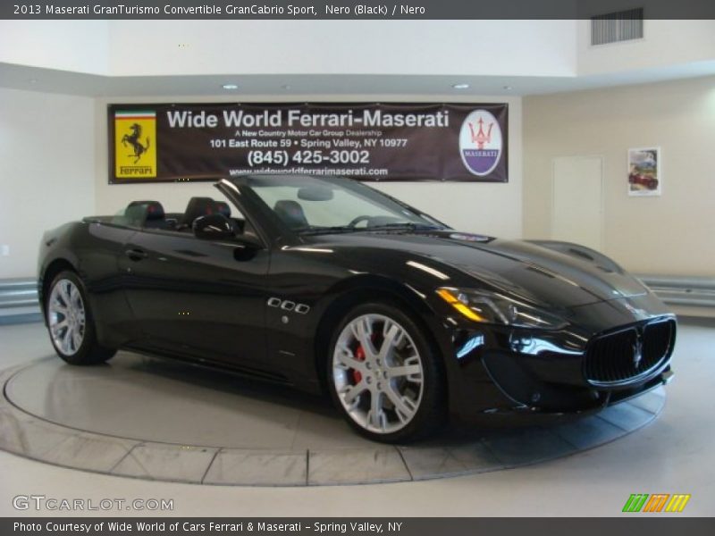 Nero (Black) / Nero 2013 Maserati GranTurismo Convertible GranCabrio Sport