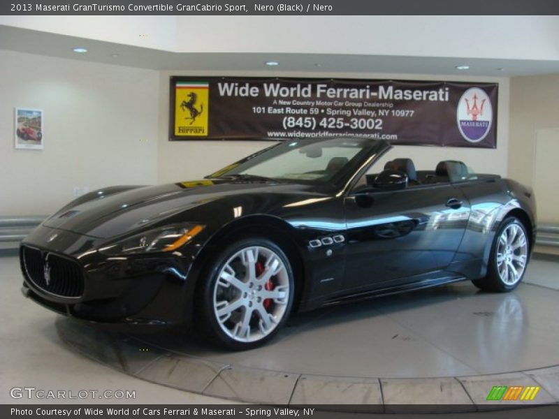 Nero (Black) / Nero 2013 Maserati GranTurismo Convertible GranCabrio Sport