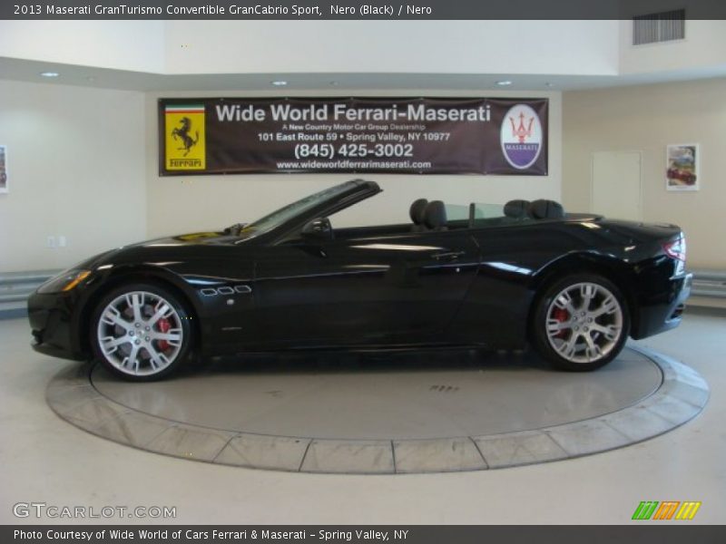 Nero (Black) / Nero 2013 Maserati GranTurismo Convertible GranCabrio Sport