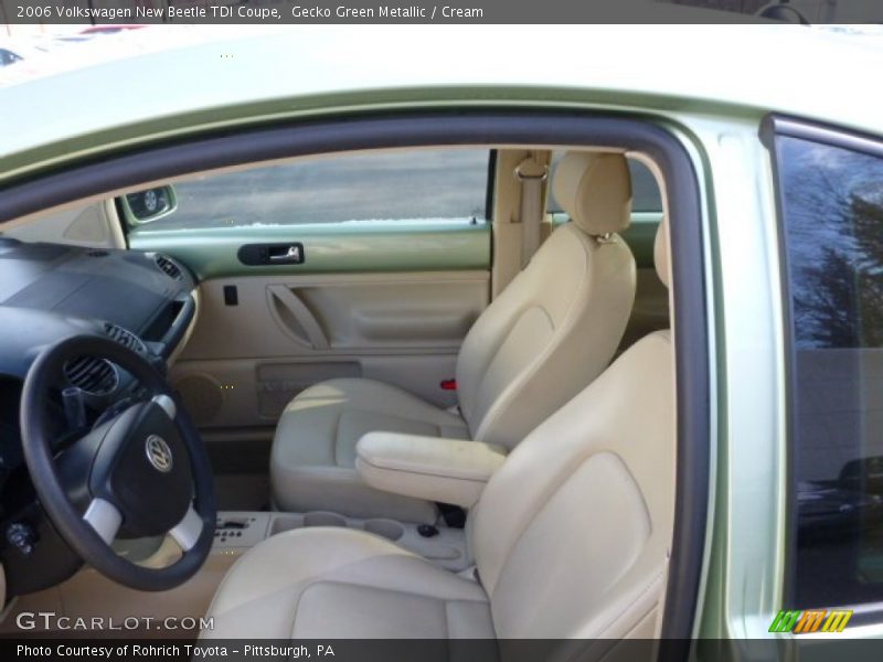 Gecko Green Metallic / Cream 2006 Volkswagen New Beetle TDI Coupe