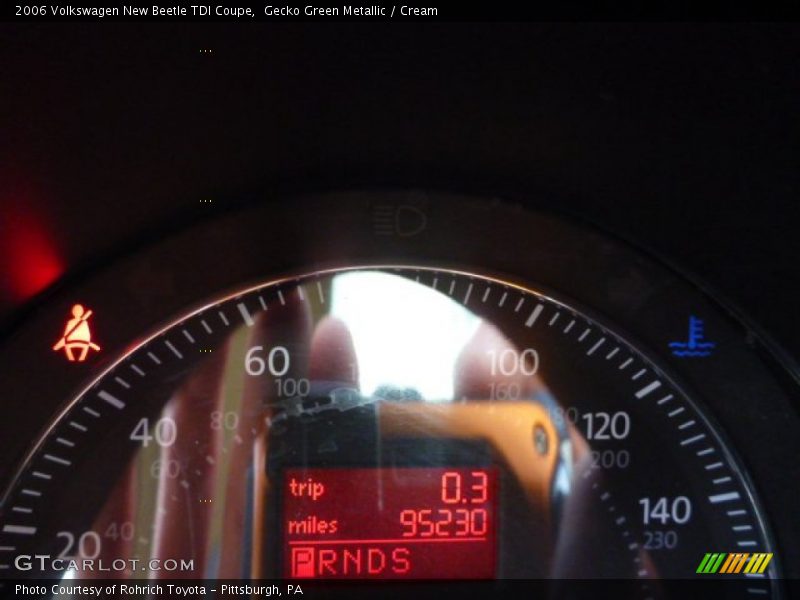 Gecko Green Metallic / Cream 2006 Volkswagen New Beetle TDI Coupe