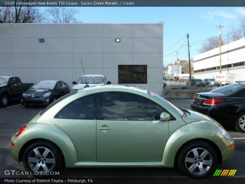Gecko Green Metallic / Cream 2006 Volkswagen New Beetle TDI Coupe