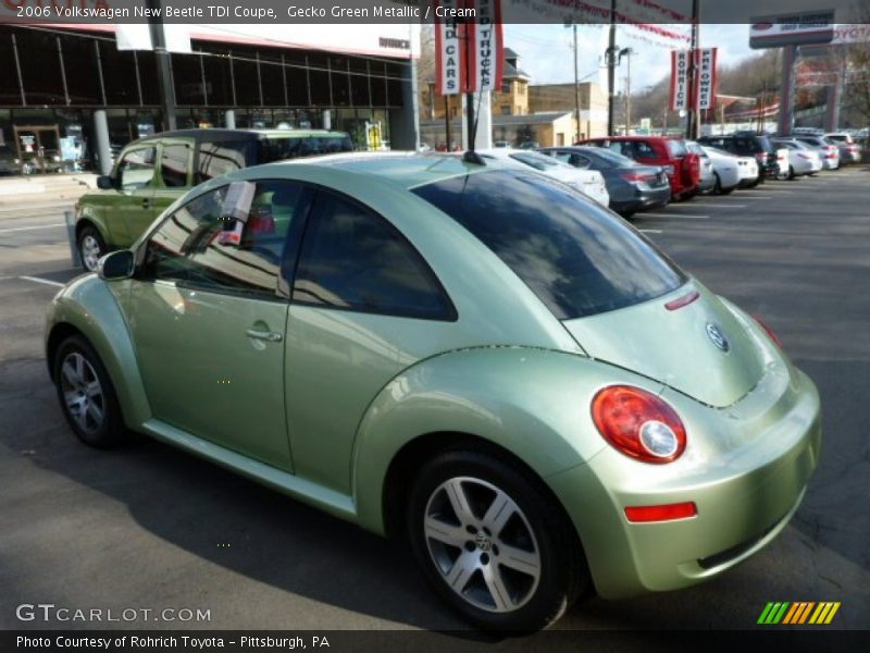 Gecko Green Metallic / Cream 2006 Volkswagen New Beetle TDI Coupe