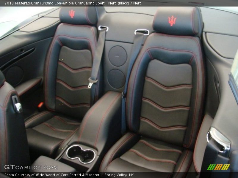 Rear Seat of 2013 GranTurismo Convertible GranCabrio Sport