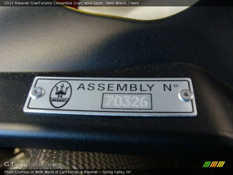 Nero (Black) / Nero 2013 Maserati GranTurismo Convertible GranCabrio Sport