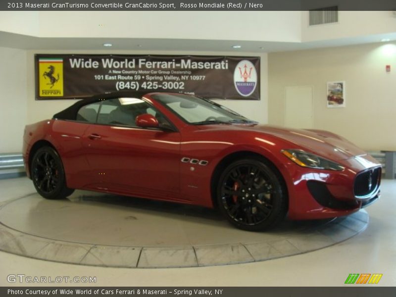 Rosso Mondiale (Red) / Nero 2013 Maserati GranTurismo Convertible GranCabrio Sport