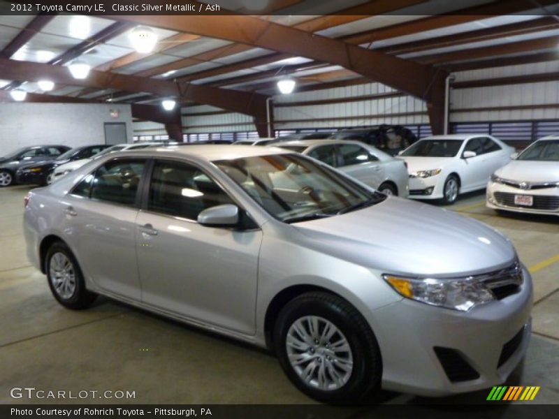 Classic Silver Metallic / Ash 2012 Toyota Camry LE