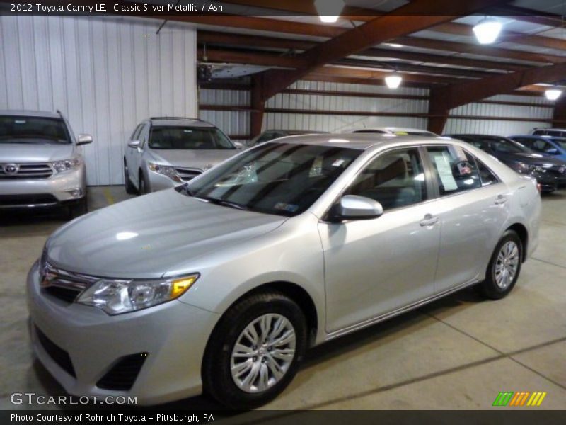 Classic Silver Metallic / Ash 2012 Toyota Camry LE