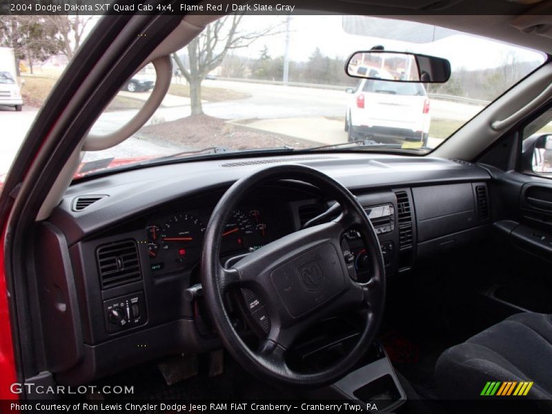 Flame Red / Dark Slate Gray 2004 Dodge Dakota SXT Quad Cab 4x4