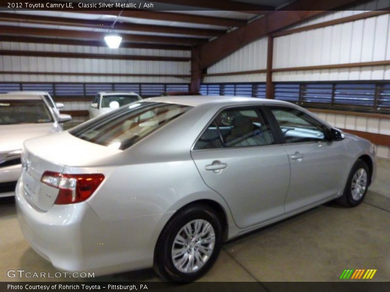 Classic Silver Metallic / Ash 2012 Toyota Camry LE