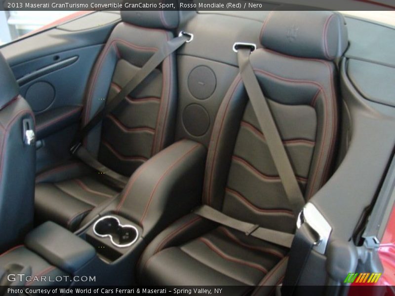 Rear Seat of 2013 GranTurismo Convertible GranCabrio Sport