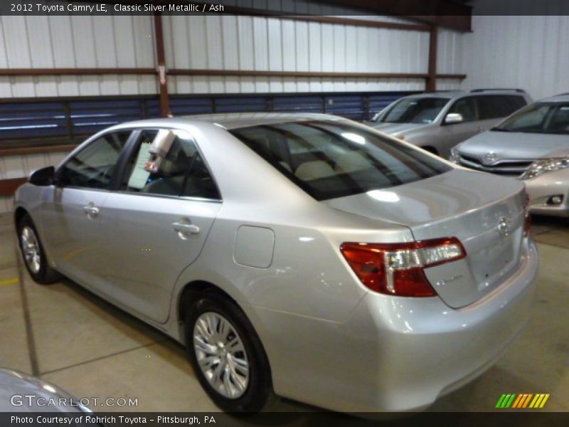 Classic Silver Metallic / Ash 2012 Toyota Camry LE