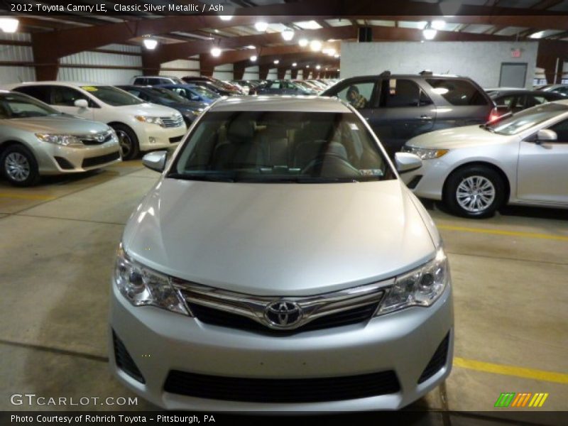 Classic Silver Metallic / Ash 2012 Toyota Camry LE