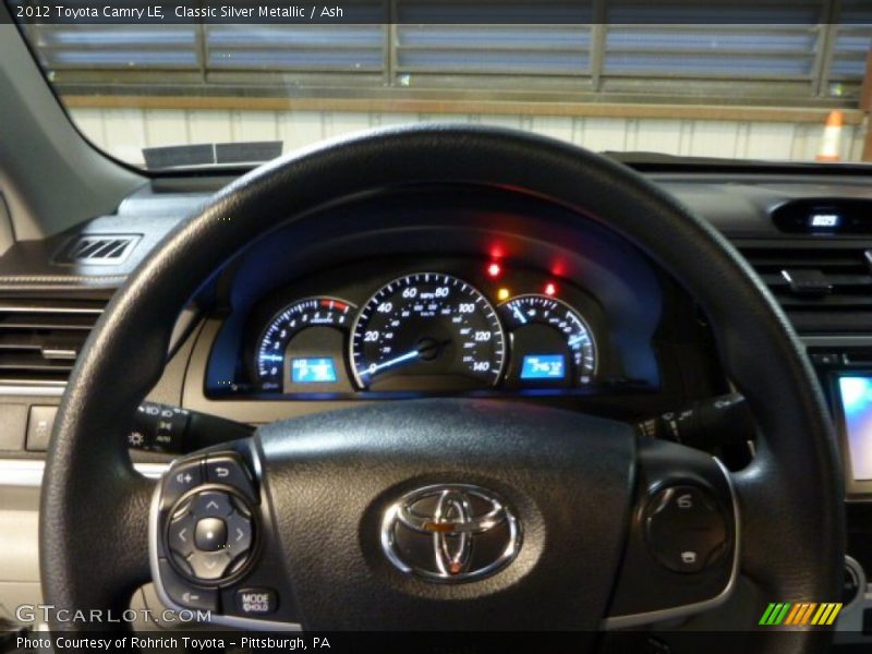 Classic Silver Metallic / Ash 2012 Toyota Camry LE