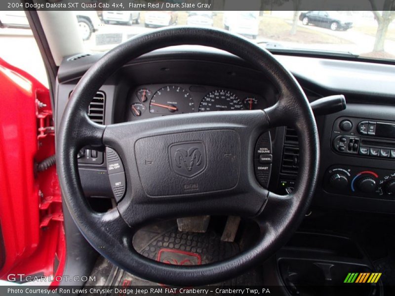 Flame Red / Dark Slate Gray 2004 Dodge Dakota SXT Quad Cab 4x4