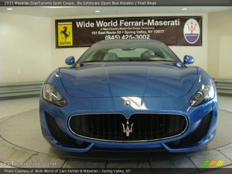 Blu Sofisticato (Sport Blue Metallic) / Pearl Beige 2013 Maserati GranTurismo Sport Coupe
