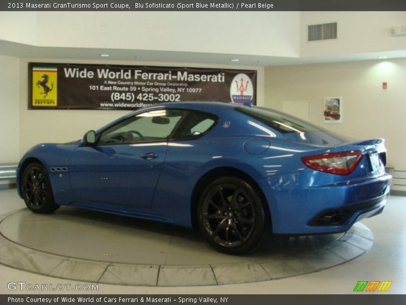 Blu Sofisticato (Sport Blue Metallic) / Pearl Beige 2013 Maserati GranTurismo Sport Coupe