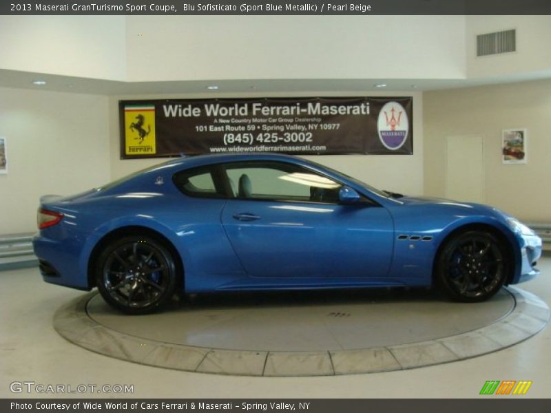 Blu Sofisticato (Sport Blue Metallic) / Pearl Beige 2013 Maserati GranTurismo Sport Coupe