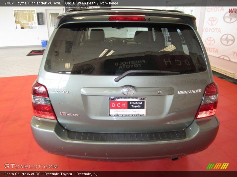 Oasis Green Pearl / Ivory Beige 2007 Toyota Highlander V6 4WD