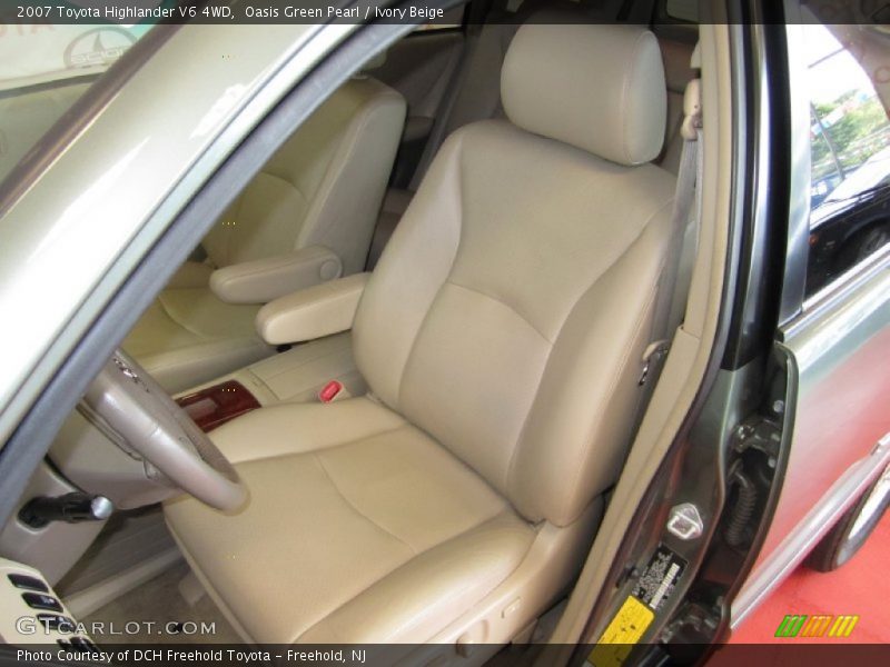 Oasis Green Pearl / Ivory Beige 2007 Toyota Highlander V6 4WD