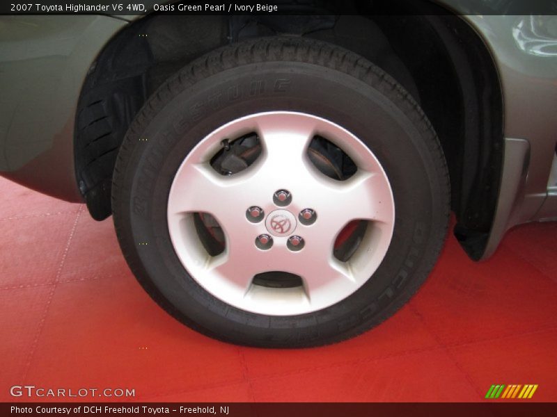 Oasis Green Pearl / Ivory Beige 2007 Toyota Highlander V6 4WD