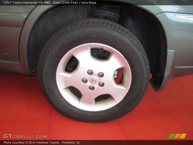 Oasis Green Pearl / Ivory Beige 2007 Toyota Highlander V6 4WD