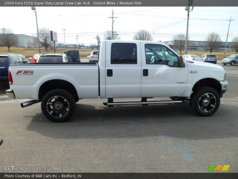 Oxford White / Medium Flint 2004 Ford F350 Super Duty Lariat Crew Cab 4x4