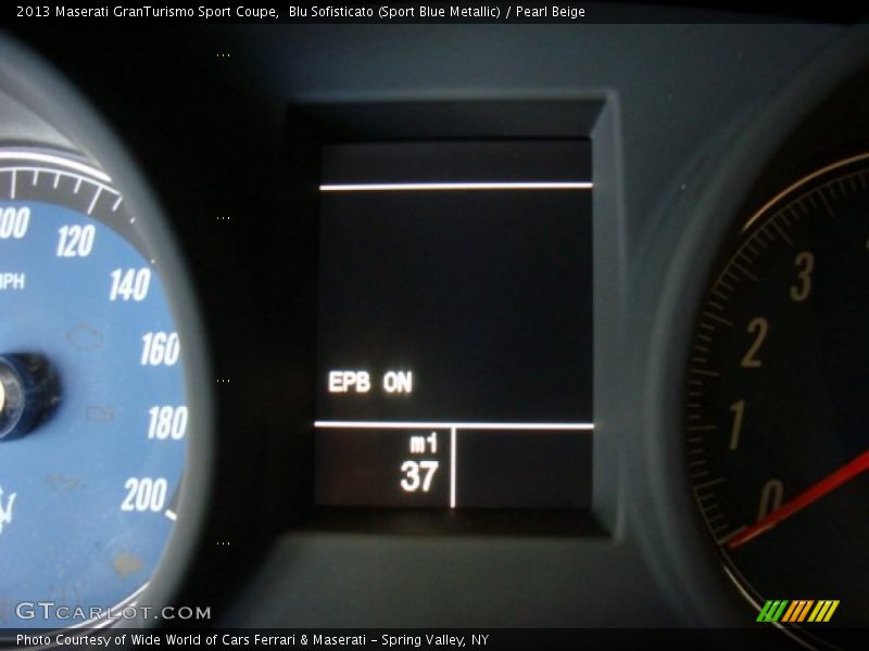 Blu Sofisticato (Sport Blue Metallic) / Pearl Beige 2013 Maserati GranTurismo Sport Coupe