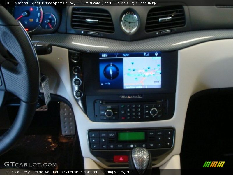 Blu Sofisticato (Sport Blue Metallic) / Pearl Beige 2013 Maserati GranTurismo Sport Coupe
