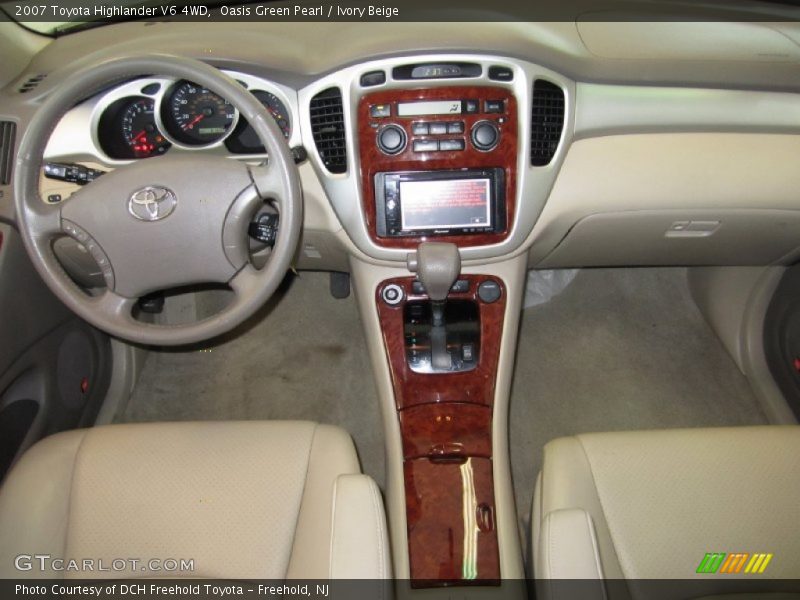 Oasis Green Pearl / Ivory Beige 2007 Toyota Highlander V6 4WD