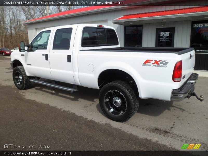 Oxford White / Medium Flint 2004 Ford F350 Super Duty Lariat Crew Cab 4x4
