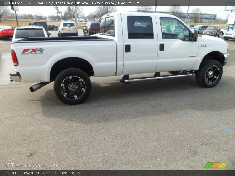 Oxford White / Medium Flint 2004 Ford F350 Super Duty Lariat Crew Cab 4x4