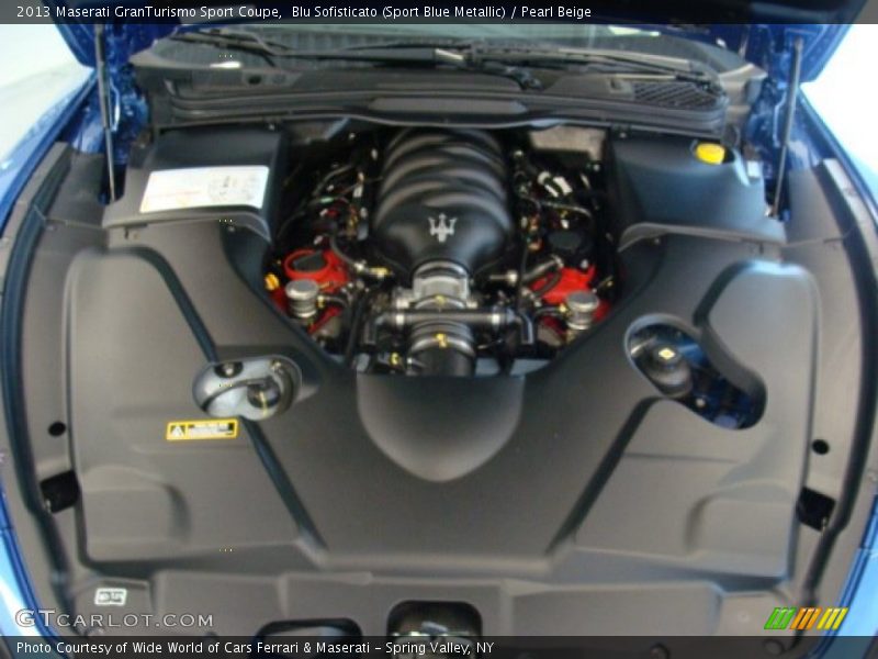 Blu Sofisticato (Sport Blue Metallic) / Pearl Beige 2013 Maserati GranTurismo Sport Coupe