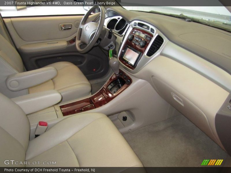 Oasis Green Pearl / Ivory Beige 2007 Toyota Highlander V6 4WD