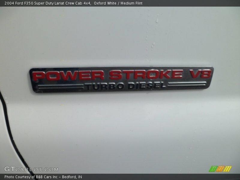 Oxford White / Medium Flint 2004 Ford F350 Super Duty Lariat Crew Cab 4x4