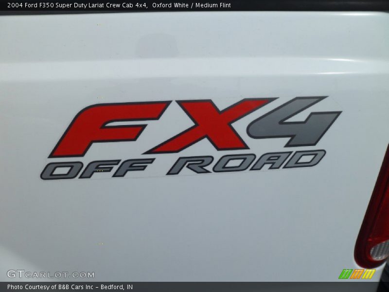 Oxford White / Medium Flint 2004 Ford F350 Super Duty Lariat Crew Cab 4x4