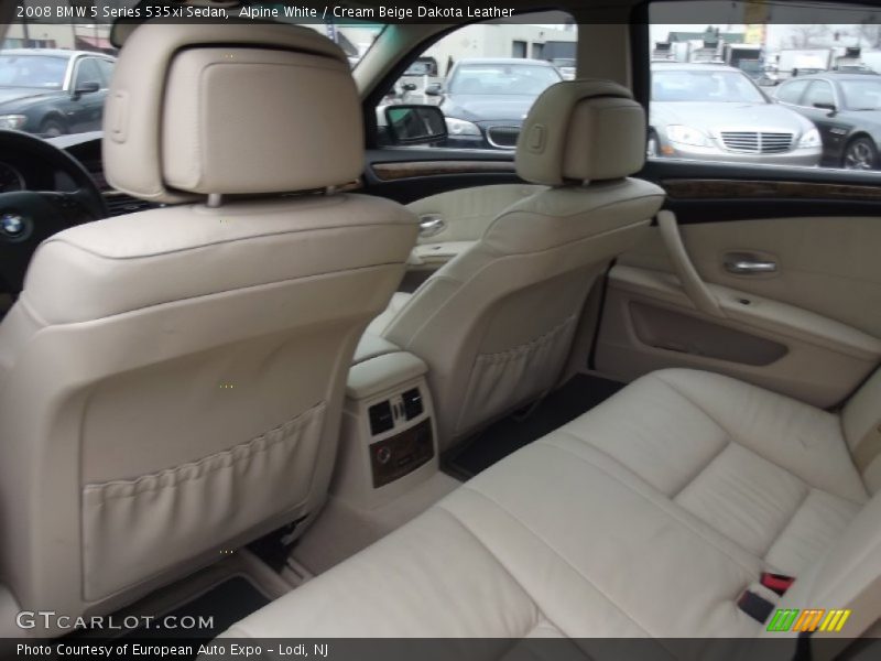 Alpine White / Cream Beige Dakota Leather 2008 BMW 5 Series 535xi Sedan