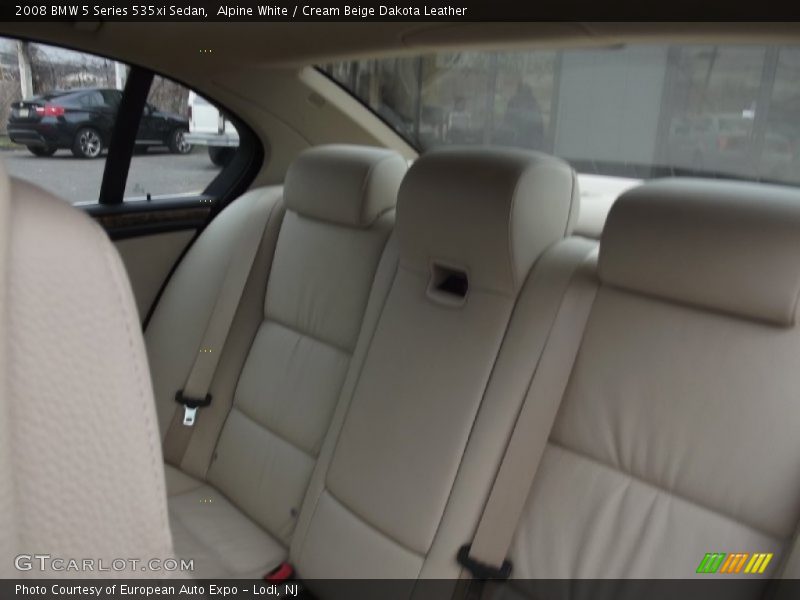 Alpine White / Cream Beige Dakota Leather 2008 BMW 5 Series 535xi Sedan