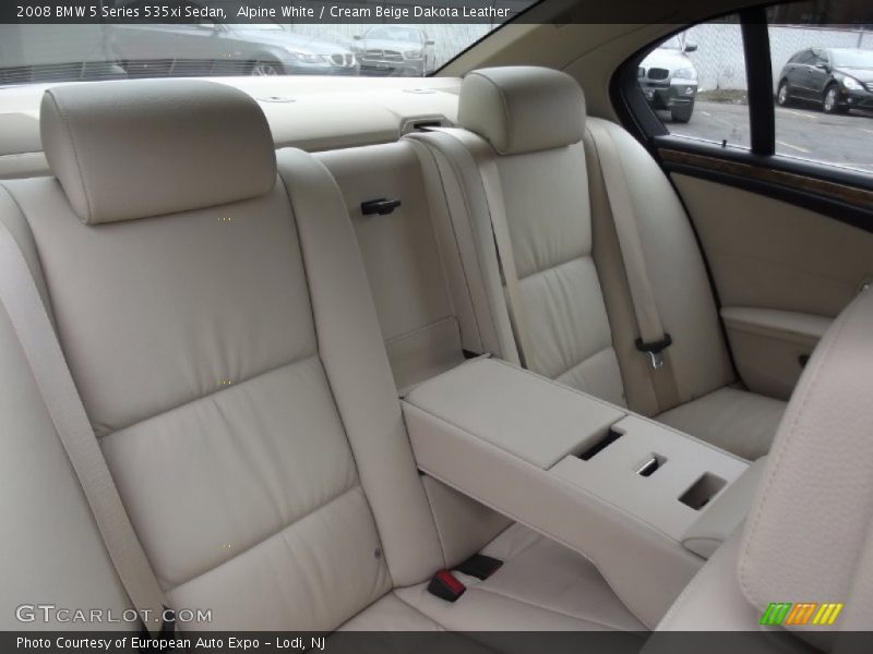 Alpine White / Cream Beige Dakota Leather 2008 BMW 5 Series 535xi Sedan