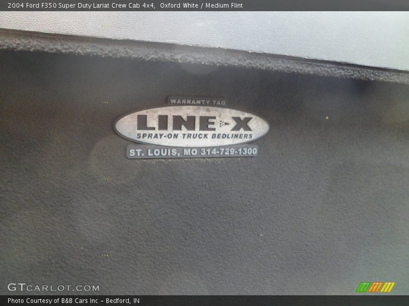 Oxford White / Medium Flint 2004 Ford F350 Super Duty Lariat Crew Cab 4x4