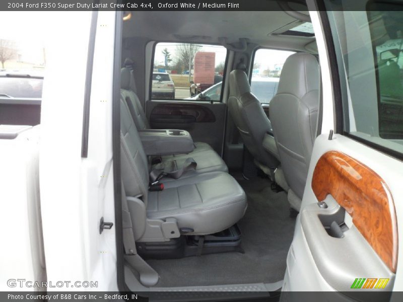 Oxford White / Medium Flint 2004 Ford F350 Super Duty Lariat Crew Cab 4x4