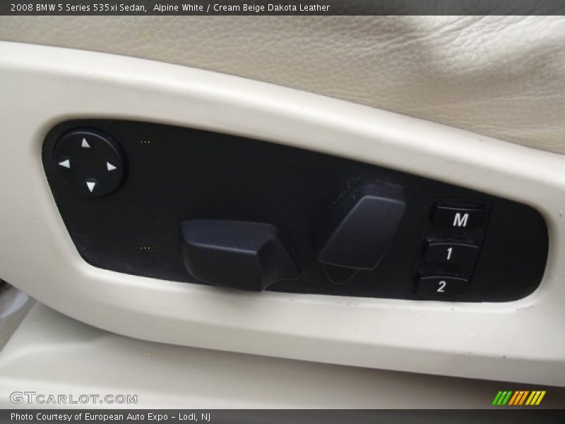 Alpine White / Cream Beige Dakota Leather 2008 BMW 5 Series 535xi Sedan
