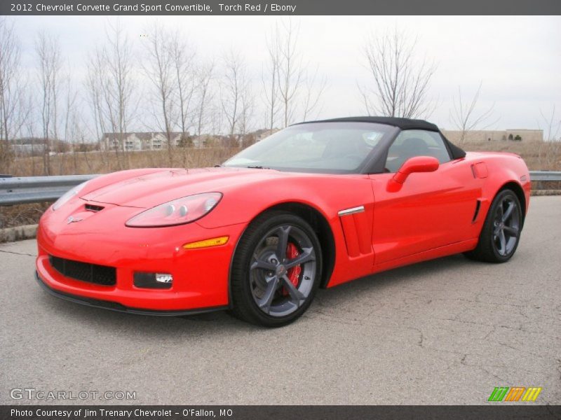 Front 3/4 View of 2012 Corvette Grand Sport Convertible