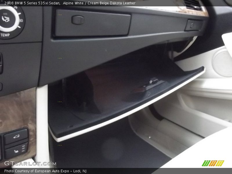 Alpine White / Cream Beige Dakota Leather 2008 BMW 5 Series 535xi Sedan