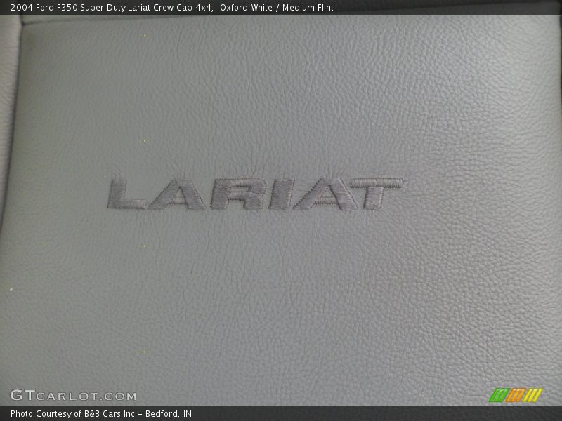 Oxford White / Medium Flint 2004 Ford F350 Super Duty Lariat Crew Cab 4x4