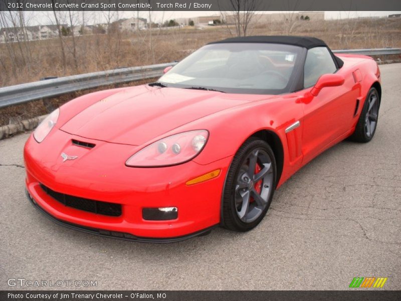 Front 3/4 View of 2012 Corvette Grand Sport Convertible