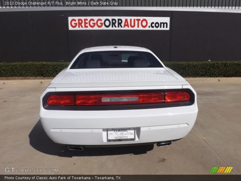 Bright White / Dark Slate Gray 2013 Dodge Challenger R/T Plus